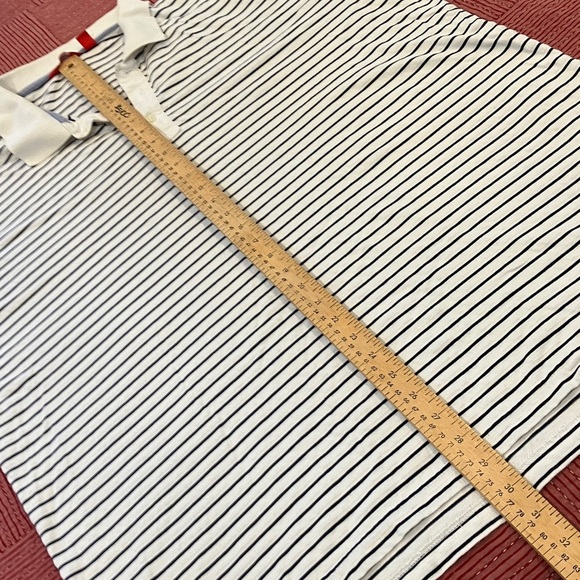 Izod men’s XXL Navy and White Striped short sleeve cotton Polo - Picture 8 of 11